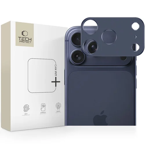 Tech-Protect Camalloy Fit+ kameros dangtelis, iPhone 17 Pro, jūros mėlyna image 1