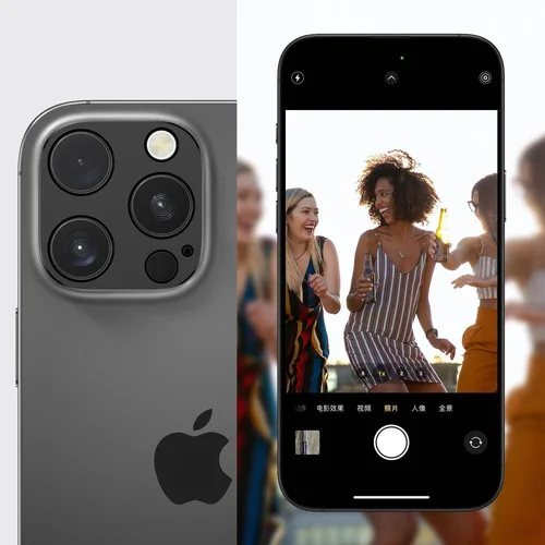 Tech-Protect Camalloy Fit+ kameros dangtelis, iPhone 17 Pro, jūros mėlyna image 3