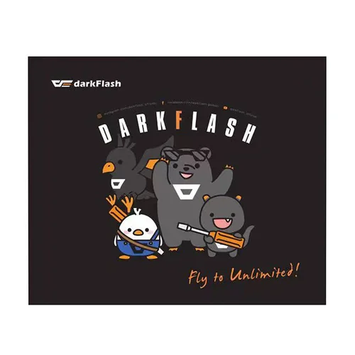 Darkflash žaidimų pelės kilimėlis 30 × 25 cm image 2