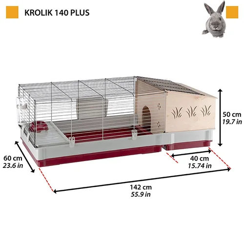 FERPLAST Krolik 140 Plus triušių narvas image 2