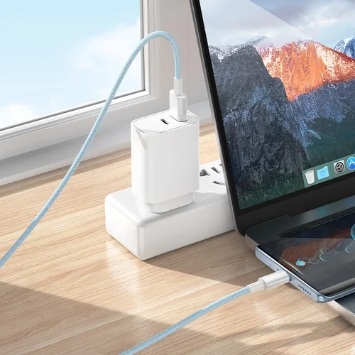 Borofone BX117 USB-A į USB-C kabelis 1,0 m Baltos spalvos image 3