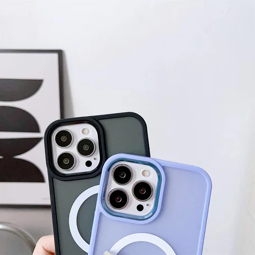 iPhone 15 Pro Max rožinis matinis dėklas su MagSafe image 3