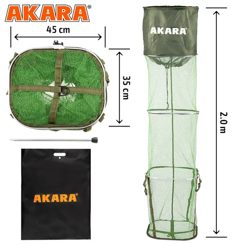 AKARA SA3S-L200-35/45 3 sekcijų tinklas žuvies laikymui image 3