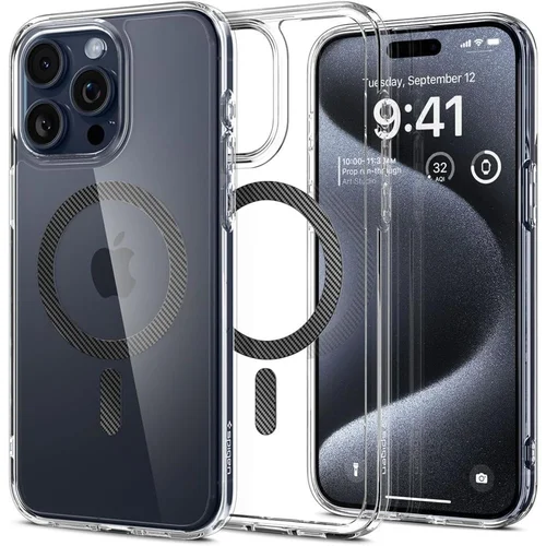 Spigen Ultra Hybrid Mag dėklas iPhone 15 Pro, pilkas, MagSafe image 1