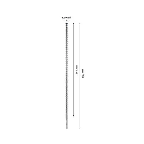 Bosch SDS-plus grąžtas betonui 12x550x600 mm 2608900114 image 3