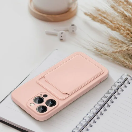 KARDŲ silikoninis dėklas iPhone 16 Plus, rožinis image 3