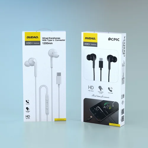 Dudao X3C+ USB-C ausinės Baltos image 3
