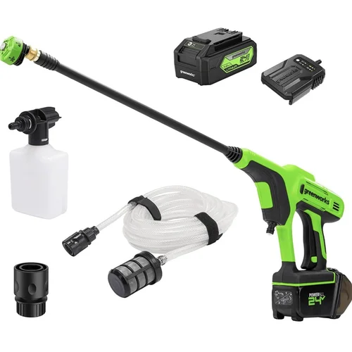 GreenWorks G24WP Akumuliatorinė plovykla 24V 4Ah image 1