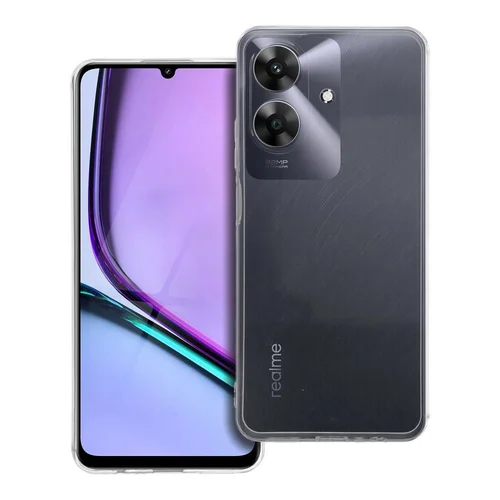 Skaidrus 2 mm dėklas Realme Note 60 su kameros apsauga image 1