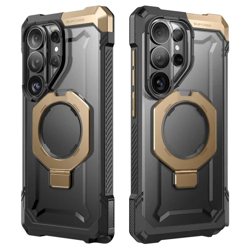 Supcase UB Grip Mag MagSafe dėklas Samsung Galaxy S26 Ultra, juodas ir rudas image 2