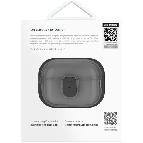 Uniq Glase Pro dėklas AirPods Pro 2, rožinis image 3
