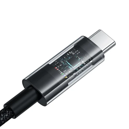 Baseus Gem USB-A į USB-C kabelis 2 m, 100 W, juodas image 3