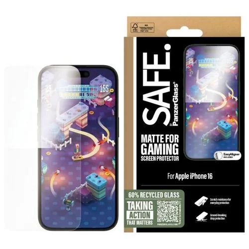 SAFE by PanzerGlass iPhone 16 6,1 col. ekrano apsauga SAFE95886 image 1
