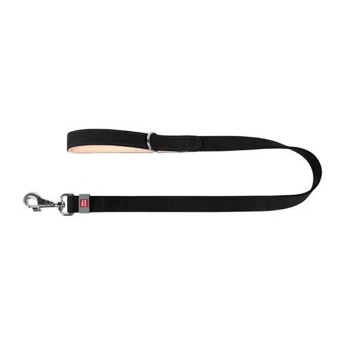 WAUDOG natūralios odos šunų pavadėlis, 20 mm, 122 cm, juodas image 3