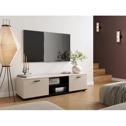 Cama SOHO TV staliukas 140 cm, kašmyro ir juodos spalvos image 3