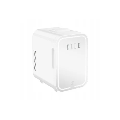 ELLE 8 L mini šaldytuvas su LED veidrodžiu, baltas image 1