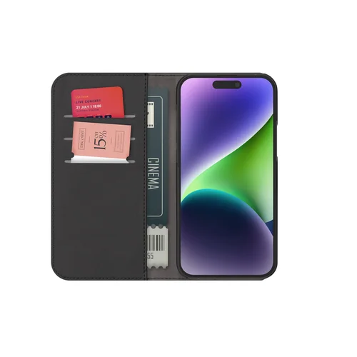 Puro Wallet MagSafe 2-in-1 dėklas iPhone 15 Pro, juodas image 2