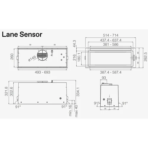 ELICA LANE SENSOR IX/A/72 PRF0188201A, 80 cm image 3