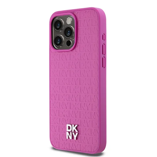 DKNY odinis monograminis MagSafe dėklas iPhone 15 Pro Max, rožinis image 2