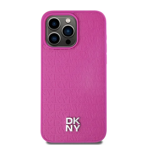 DKNY odinis monograminis MagSafe dėklas iPhone 15 Pro Max, rožinis image 3