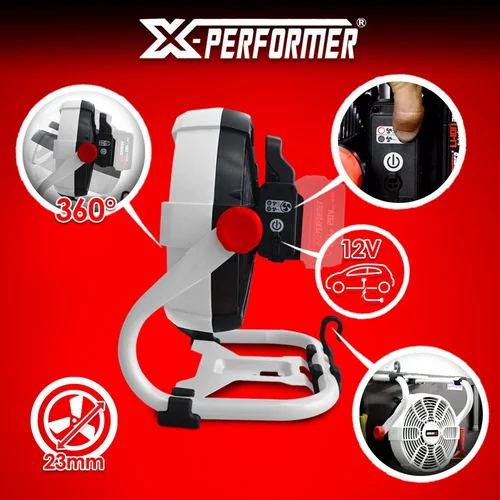 X-PERFORMER XPFAN20LI-230 Akumuliatorinis ventiliatorius 23 cm skersmuo image 2