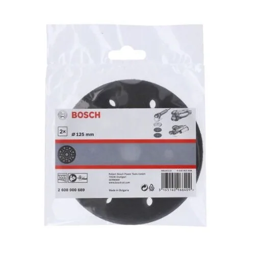 Bosch 2608000689 šlifavimo padas, 125 mm, 2 VNT image 2