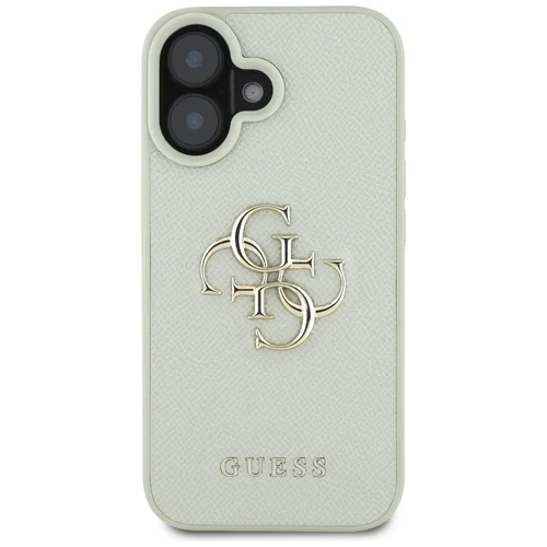 Guess Grained Big 4G Logo dėklas iPhone 16, žalias image 3