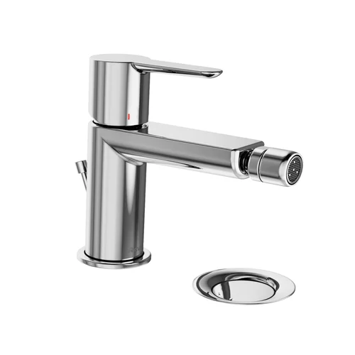 PU 055.00CR Bidė maišytuvas 151 mm su dugno vožtuvu chromas image 1