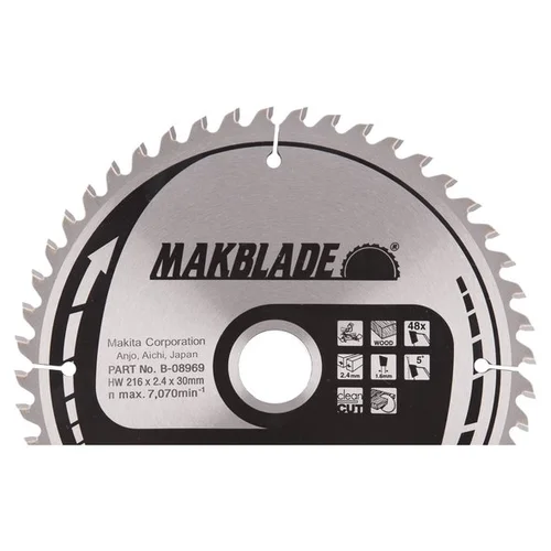 Makita LS0800DW Pjovimo diskas 216x30x2,4mm 48T 5° image 1