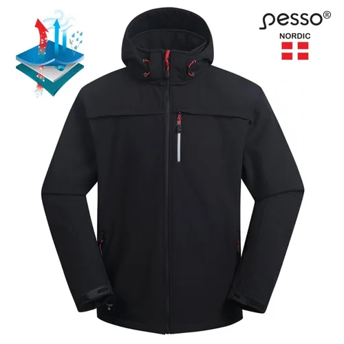 PESSO Atlanta Softshell striukė, Juoda, 3XL image 2