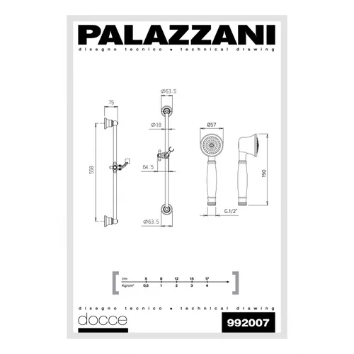 Palazzani Dušo komplektas Retro Chromas blizgus image 2