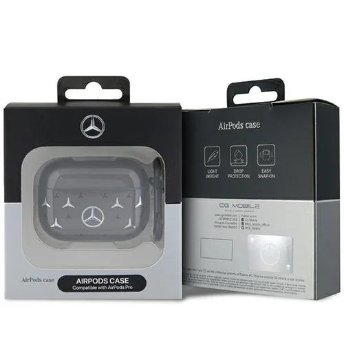 Mercedes-Benz MEAP8DPMGS AirPods Pro dėklas, juodas, žvaigždžių raštas image 3