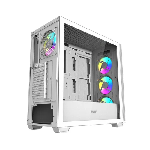 Darkflash DS900WS baltas korpusas su 4 ARGB ventiliatoriais image 3