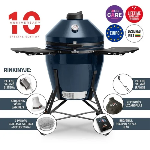 Kamado Bono GRANDE EVO 25, Mėlyna, 80 cm image 1