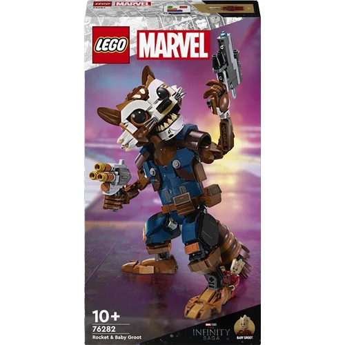 LEGO MARVEL ROCKET ir Mažylis GROOT 76282 566 dalių konstruktorius image 1