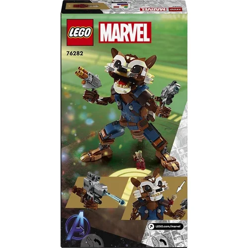 LEGO MARVEL ROCKET ir Mažylis GROOT 76282 566 dalių konstruktorius image 2