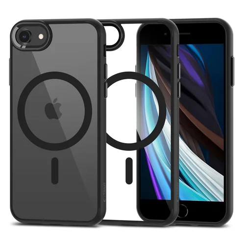Tech-Protect MagMat dėklas iPhone 7/8/SE 2020/2022, skaidriai juodas image 1