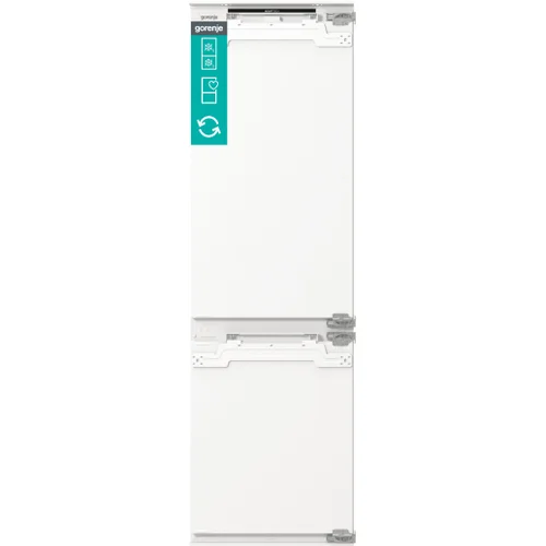 Gorenje NRKI517E82WF Įmontuojamas dviejų durų šaldytuvas image 3