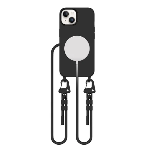 Tech-Protect MagNecklace dėklas iPhone 14, juodas image 1