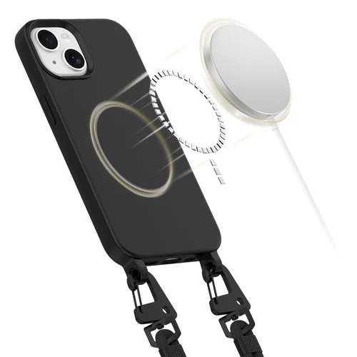 Tech-Protect MagNecklace dėklas iPhone 14, juodas image 3