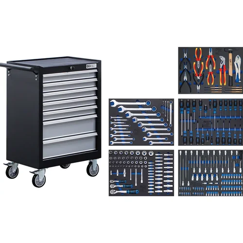 BGS technic 6060 dirbtuvių vežimėlis, 7 stalčiai, 246 įrankiai image 2
