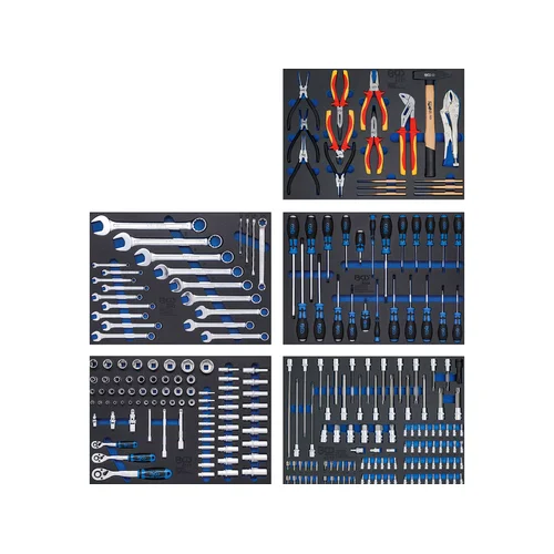 BGS technic 6060 dirbtuvių vežimėlis, 7 stalčiai, 246 įrankiai image 3