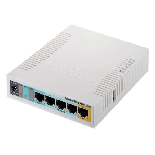 MikroTik RB951Ui-2HnD baltas PoE maršrutizatorius image 1