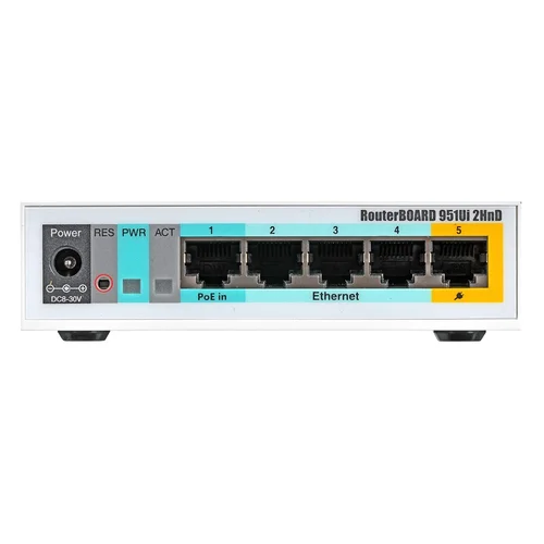 MikroTik RB951Ui-2HnD baltas PoE maršrutizatorius image 2