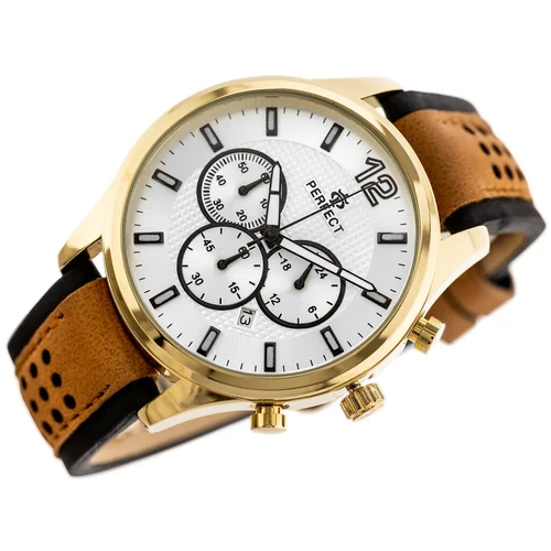 Perfect CH01L vyriškas chronografas, auksinis korpusas image 2