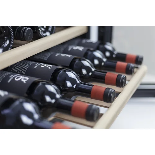 CASO WineSafe 18 EB įmontuojamas vyno šaldytuvas, metalo korpusas image 2