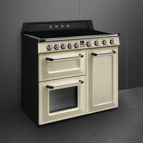 Smeg TR103IP2 Indukcinė viryklė su elektrine orkaitė Kreminė 100 cm image 2