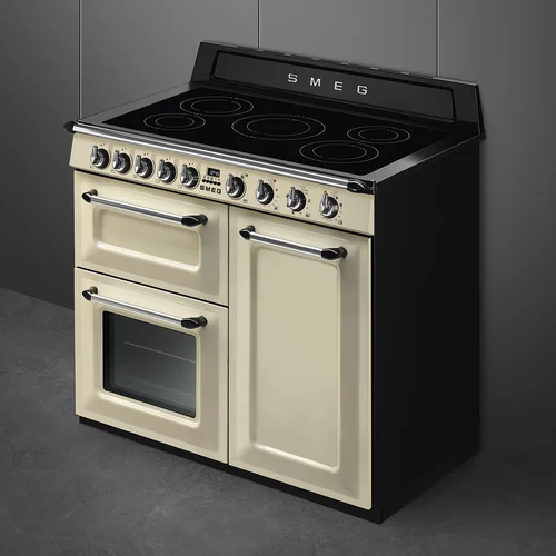 Smeg TR103IP2 Indukcinė viryklė su elektrine orkaitė Kreminė 100 cm image 3