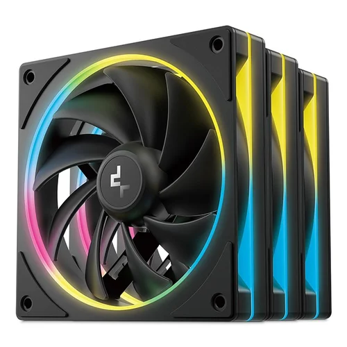 DeepCool FL12 SE 3IN1 12 cm baltas ventiliatorius, 3 vnt. image 1