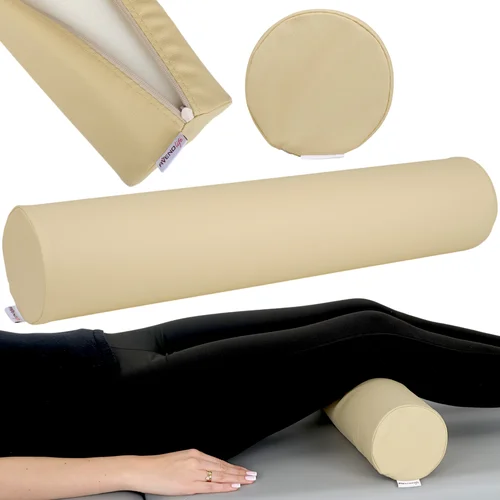 Habys Comfy Base apvali masažo pagalvė 12 × 60 cm, smėlio spalvos image 1